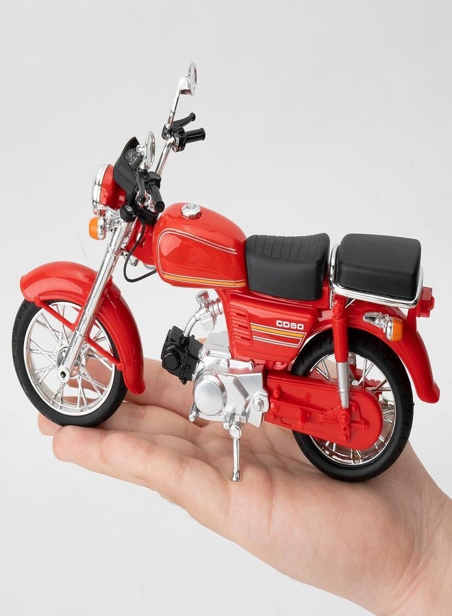 ماياترا نموذج دراجة نارية ماياترا CD50 مصبوب من المعدن، أحمر، نسخة طبق الأصل قابلة للتحصيل بمقياس 1:12، طراز كلاسيكي عتيق - Image 2